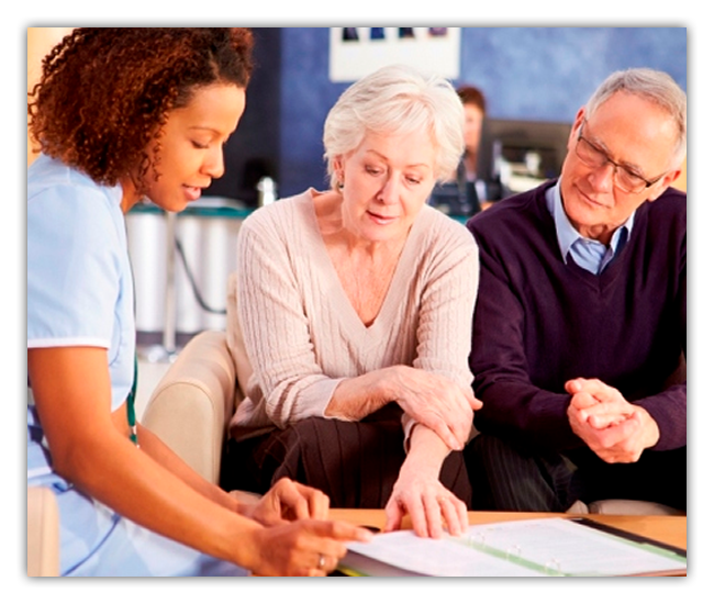 couple with health educator